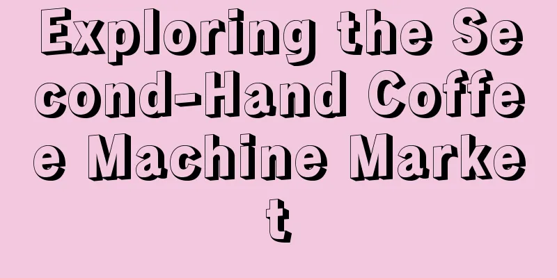 Exploring the Second-Hand Coffee Machine Market