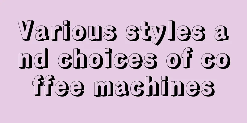 Various styles and choices of coffee machines