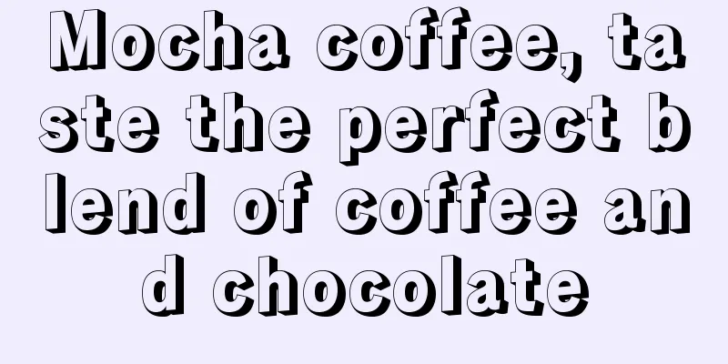 Mocha coffee, taste the perfect blend of coffee and chocolate