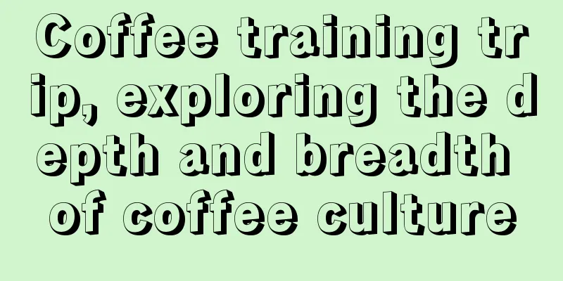 Coffee training trip, exploring the depth and breadth of coffee culture