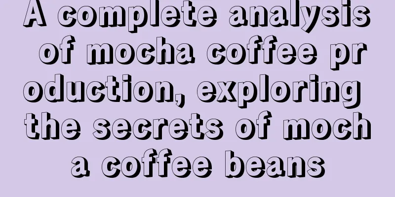 A complete analysis of mocha coffee production, exploring the secrets of mocha coffee beans