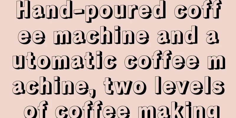 Hand-poured coffee machine and automatic coffee machine, two levels of coffee making