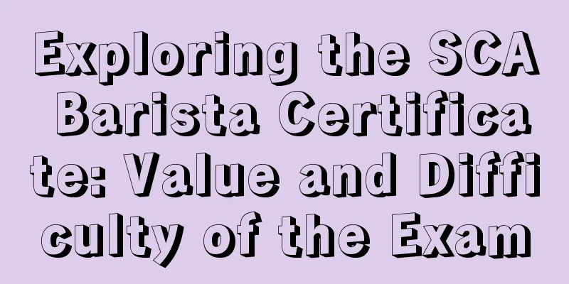 Exploring the SCA Barista Certificate: Value and Difficulty of the Exam