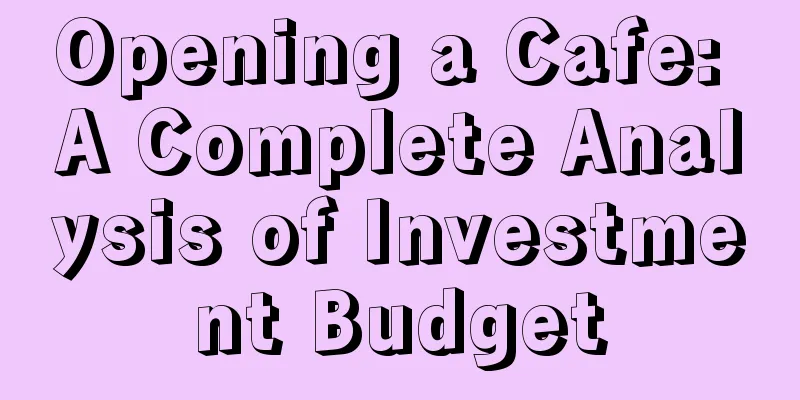 Opening a Cafe: A Complete Analysis of Investment Budget