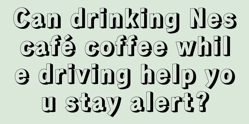 Can drinking Nescafé coffee while driving help you stay alert?