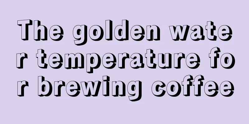 The golden water temperature for brewing coffee