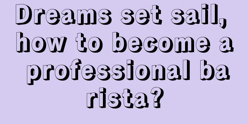 Dreams set sail, how to become a professional barista?