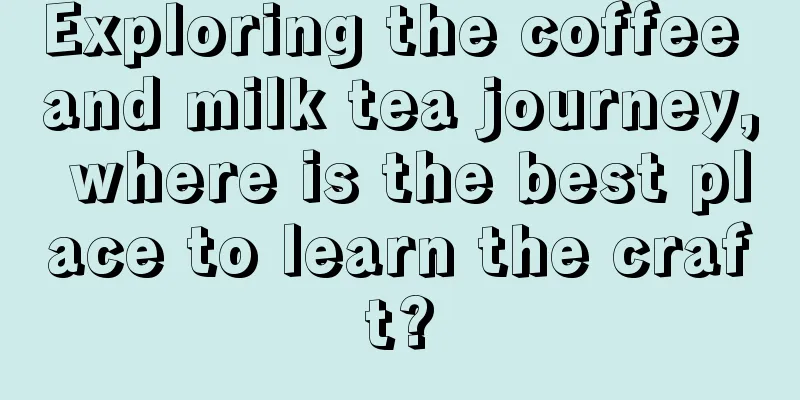 Exploring the coffee and milk tea journey, where is the best place to learn the craft?