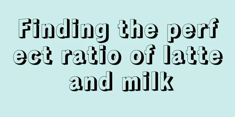 Finding the perfect ratio of latte and milk