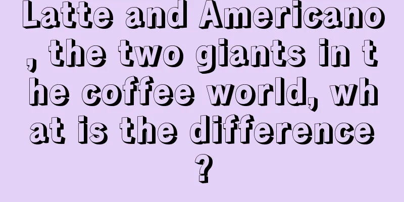 Latte and Americano, the two giants in the coffee world, what is the difference?