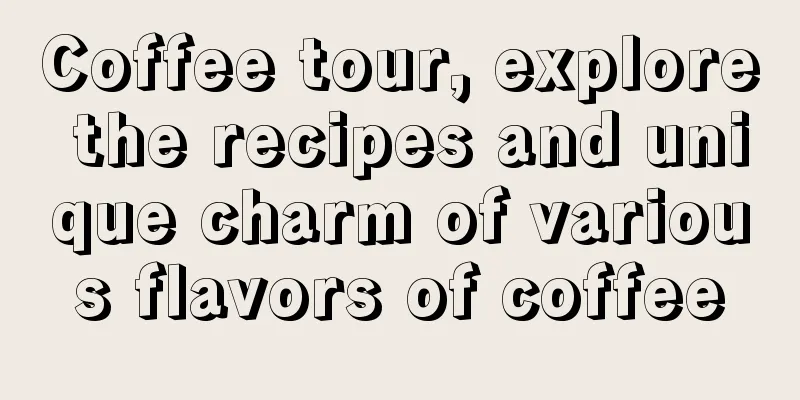 Coffee tour, explore the recipes and unique charm of various flavors of coffee