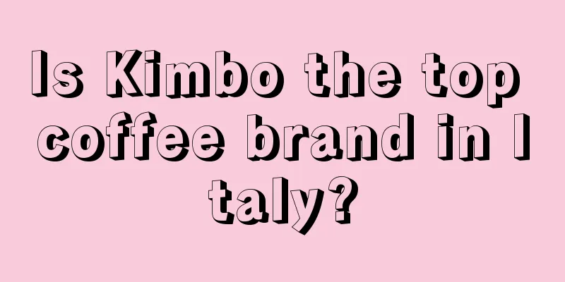 Is Kimbo the top coffee brand in Italy?