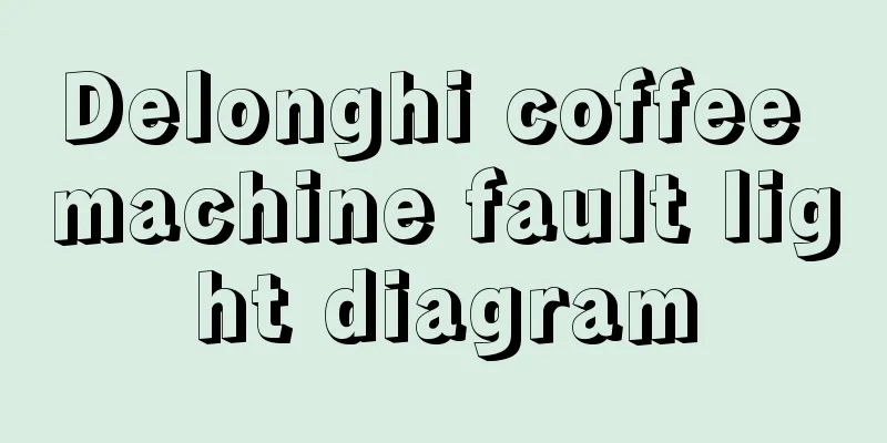 Delonghi coffee machine fault light diagram