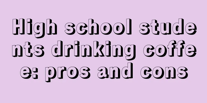 High school students drinking coffee: pros and cons