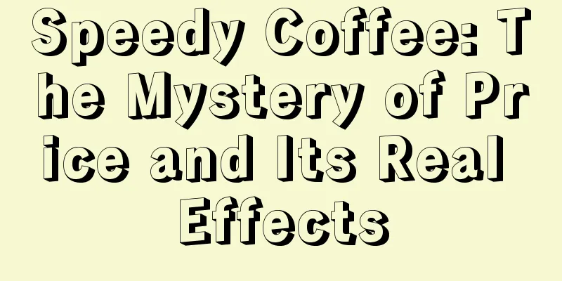 Speedy Coffee: The Mystery of Price and Its Real Effects