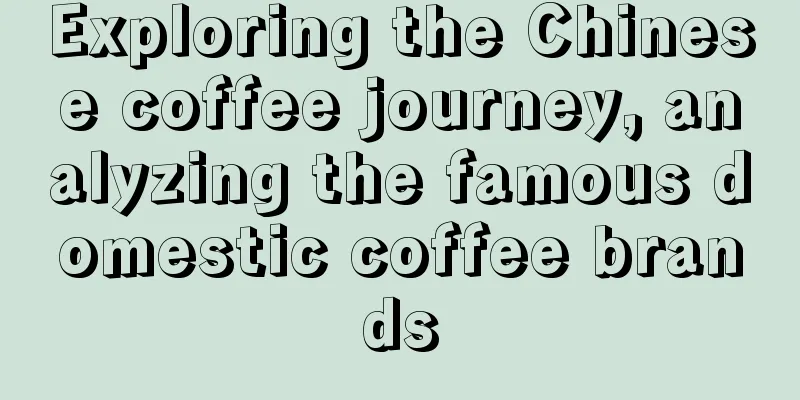 Exploring the Chinese coffee journey, analyzing the famous domestic coffee brands