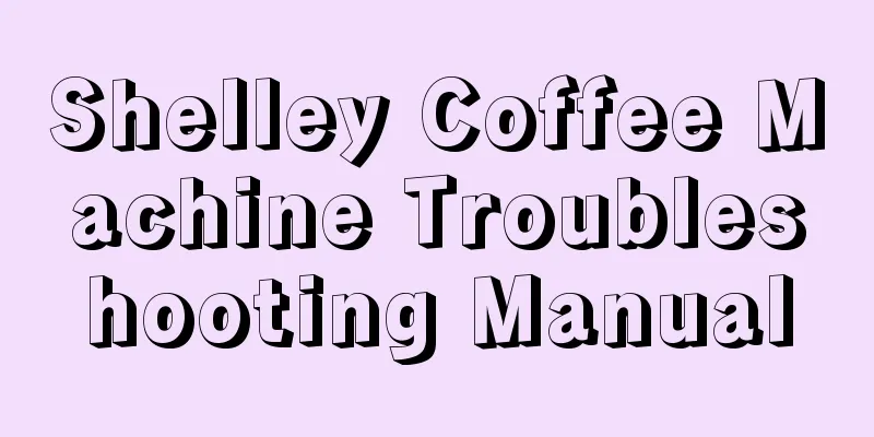 Shelley Coffee Machine Troubleshooting Manual