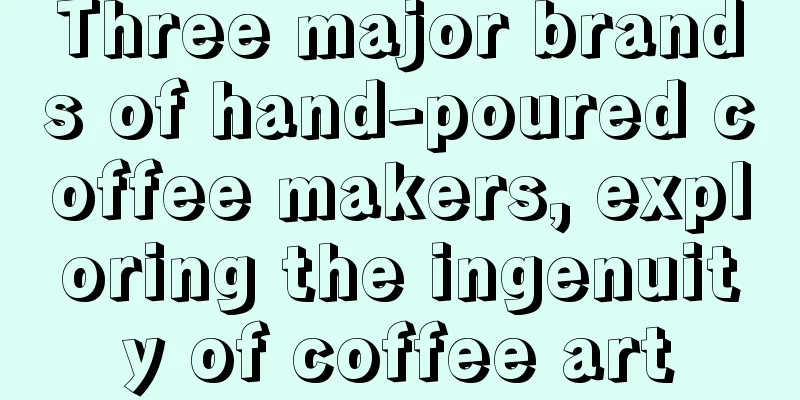 Three major brands of hand-poured coffee makers, exploring the ingenuity of coffee art