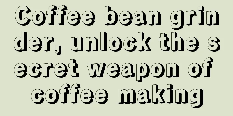 Coffee bean grinder, unlock the secret weapon of coffee making