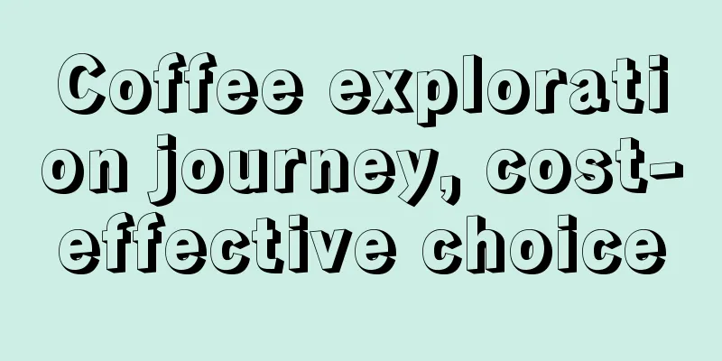 Coffee exploration journey, cost-effective choice