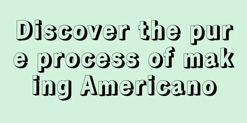 Discover the pure process of making Americano