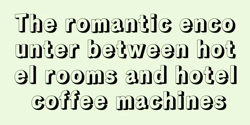 The romantic encounter between hotel rooms and hotel coffee machines