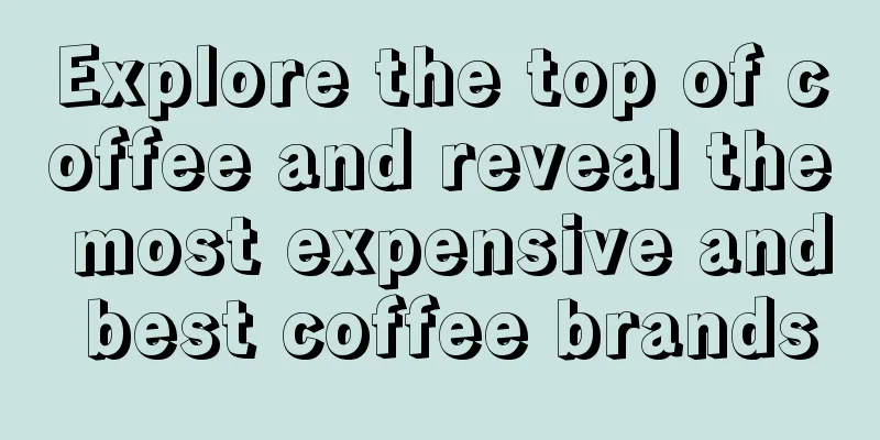 Explore the top of coffee and reveal the most expensive and best coffee brands