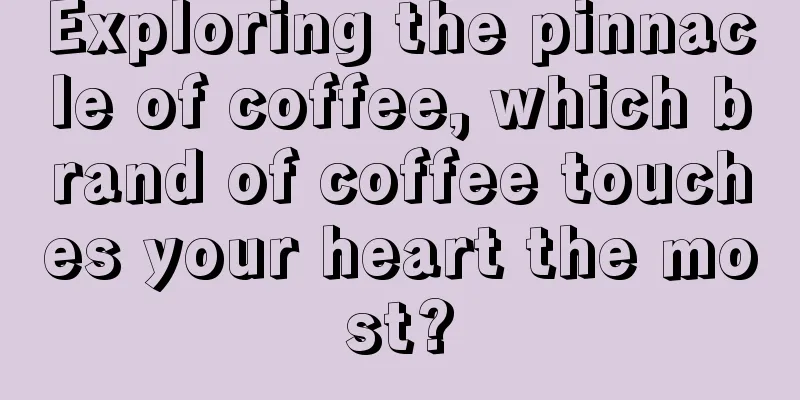 Exploring the pinnacle of coffee, which brand of coffee touches your heart the most?