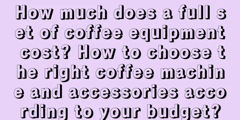 How much does a full set of coffee equipment cost? How to choose the right coffee machine and accessories according to your budget?