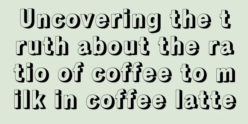 Uncovering the truth about the ratio of coffee to milk in coffee latte