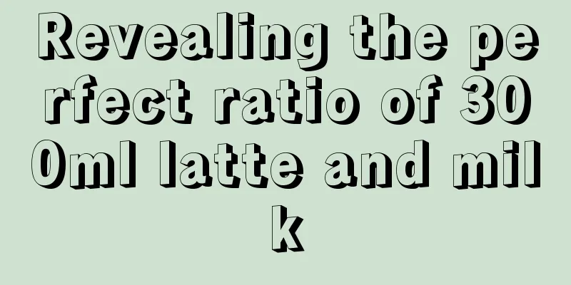 Revealing the perfect ratio of 300ml latte and milk