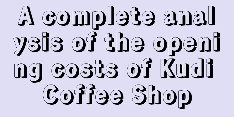 A complete analysis of the opening costs of Kudi Coffee Shop