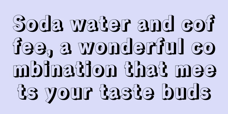 Soda water and coffee, a wonderful combination that meets your taste buds