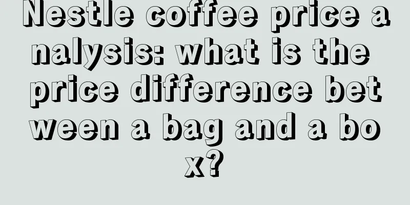 Nestle coffee price analysis: what is the price difference between a bag and a box?