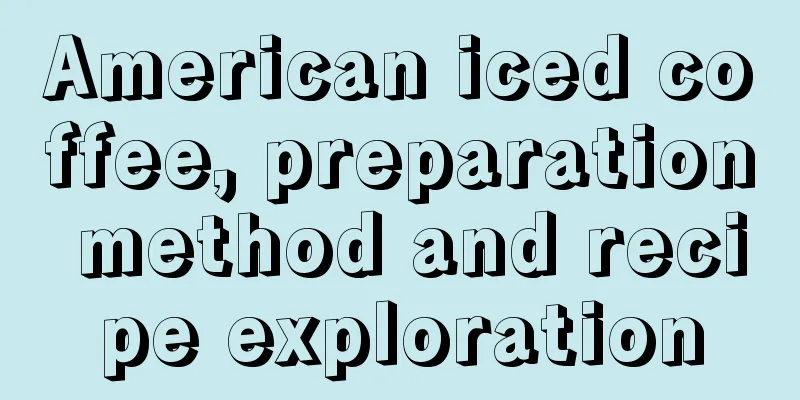 American iced coffee, preparation method and recipe exploration