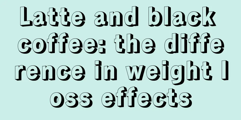 Latte and black coffee: the difference in weight loss effects