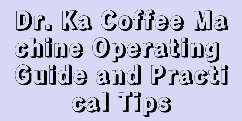 Dr. Ka Coffee Machine Operating Guide and Practical Tips