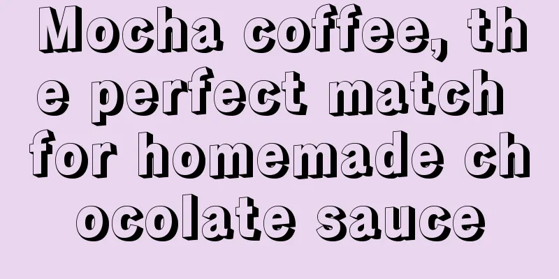 Mocha coffee, the perfect match for homemade chocolate sauce