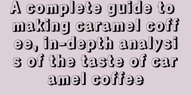 A complete guide to making caramel coffee, in-depth analysis of the taste of caramel coffee