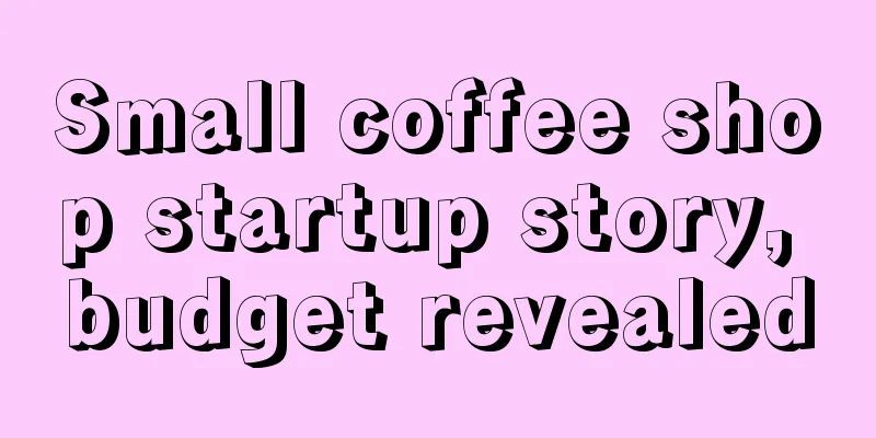 Small coffee shop startup story, budget revealed