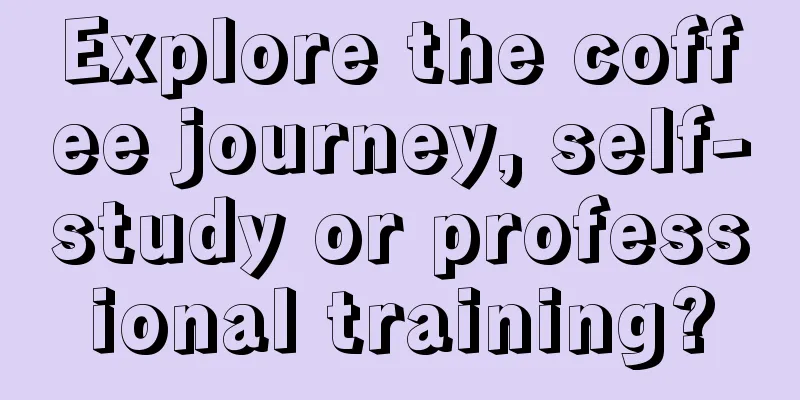 Explore the coffee journey, self-study or professional training?