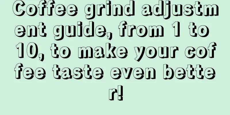 Coffee grind adjustment guide, from 1 to 10, to make your coffee taste even better!