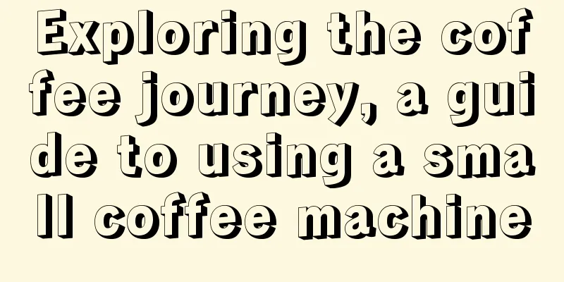 Exploring the coffee journey, a guide to using a small coffee machine