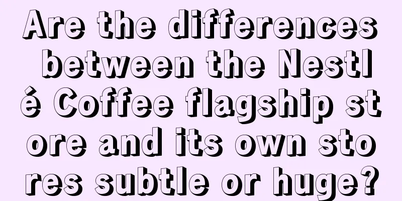 Are the differences between the Nestlé Coffee flagship store and its own stores subtle or huge?