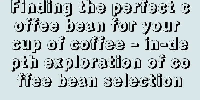 Finding the perfect coffee bean for your cup of coffee - in-depth exploration of coffee bean selection