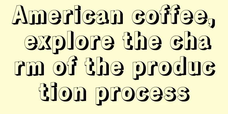 American coffee, explore the charm of the production process