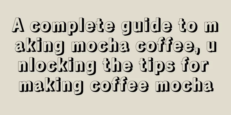 A complete guide to making mocha coffee, unlocking the tips for making coffee mocha