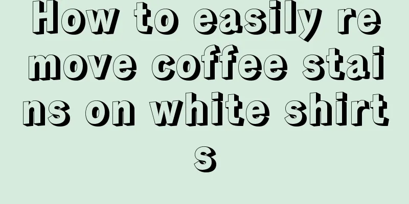 How to easily remove coffee stains on white shirts