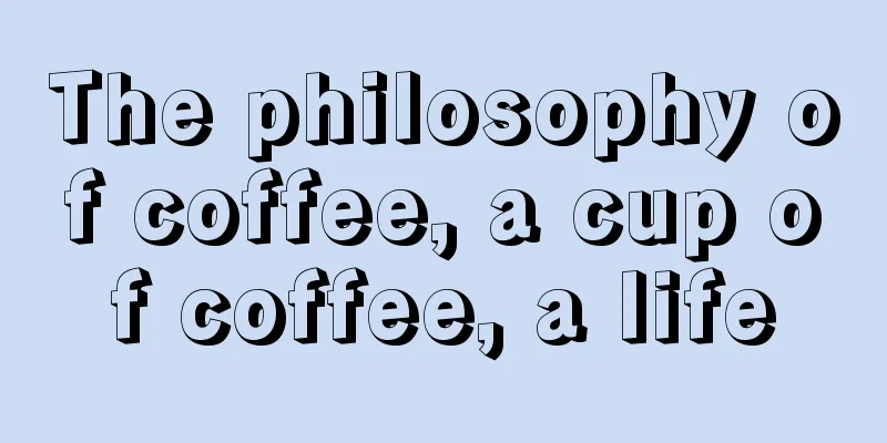 The philosophy of coffee, a cup of coffee, a life