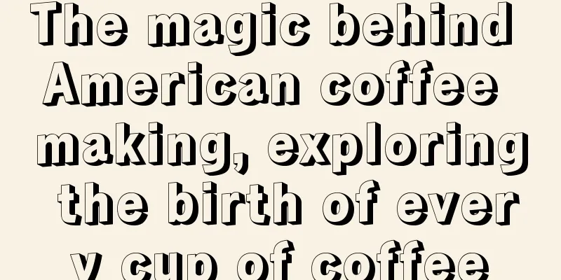 The magic behind American coffee making, exploring the birth of every cup of coffee